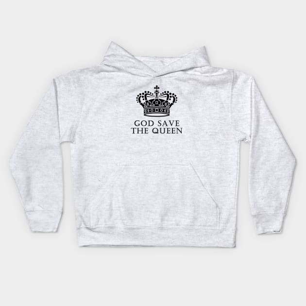 God Save The Queen Kids Hoodie by Gaspar Avila